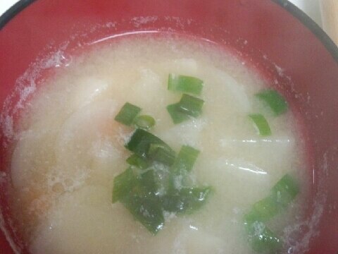 初体験！菊芋の味噌汁